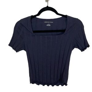 American Eagle Black Crop Top